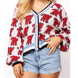 Queen of Sparkles Ole Miss Cardigan XS